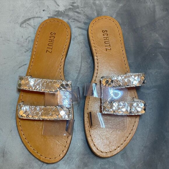 Schutz real snake/ pvc slides, size 5,5 - Picture 1 of 7